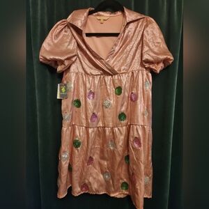 Simply Southern Christmas Sequin Dress Medium